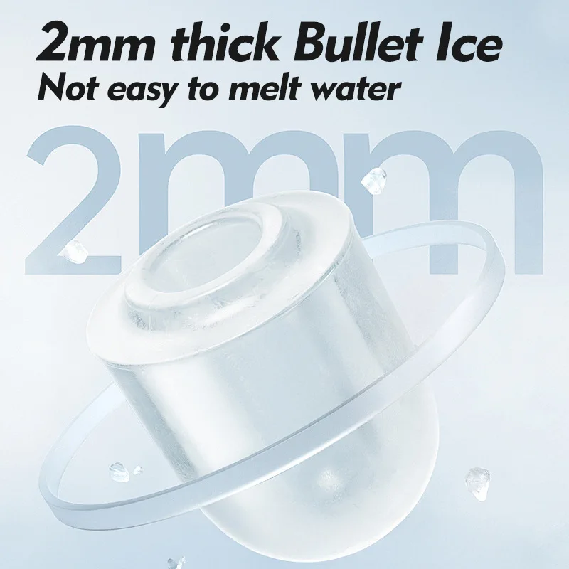 Household Ice Maker Small Mini Portable Intelligent Ice Cube Maker Dormitory Student Ice Production Capacity 12kg/24H