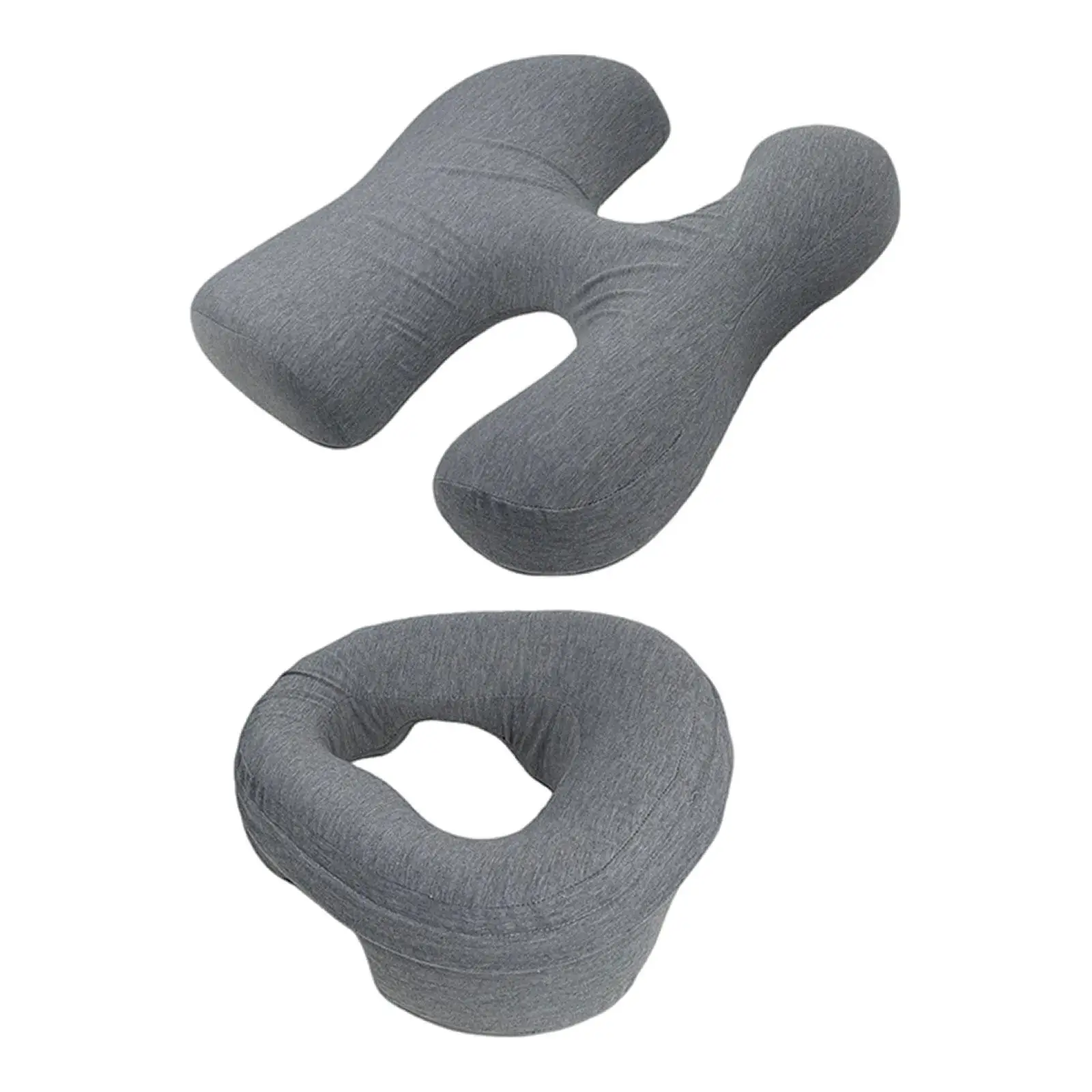 

2 Pieces Massage Face Down Pillow Memory Foam Beauty Cushion for Trip Travel