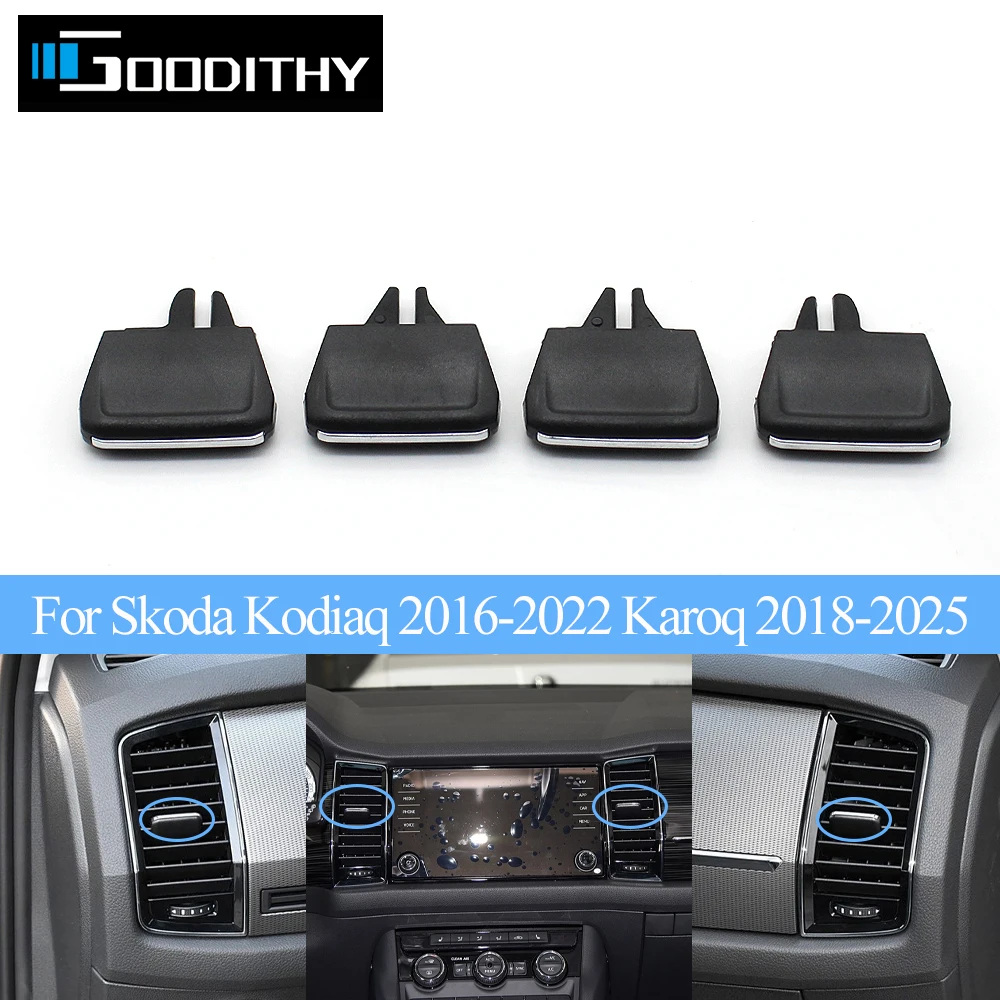 Front Rear Air Conditioner AC Vent Grille Tab Slider Clip Outlet Repair Kit For Skoda Kodiaq Karoq 56G819701,56G819702,56G820951