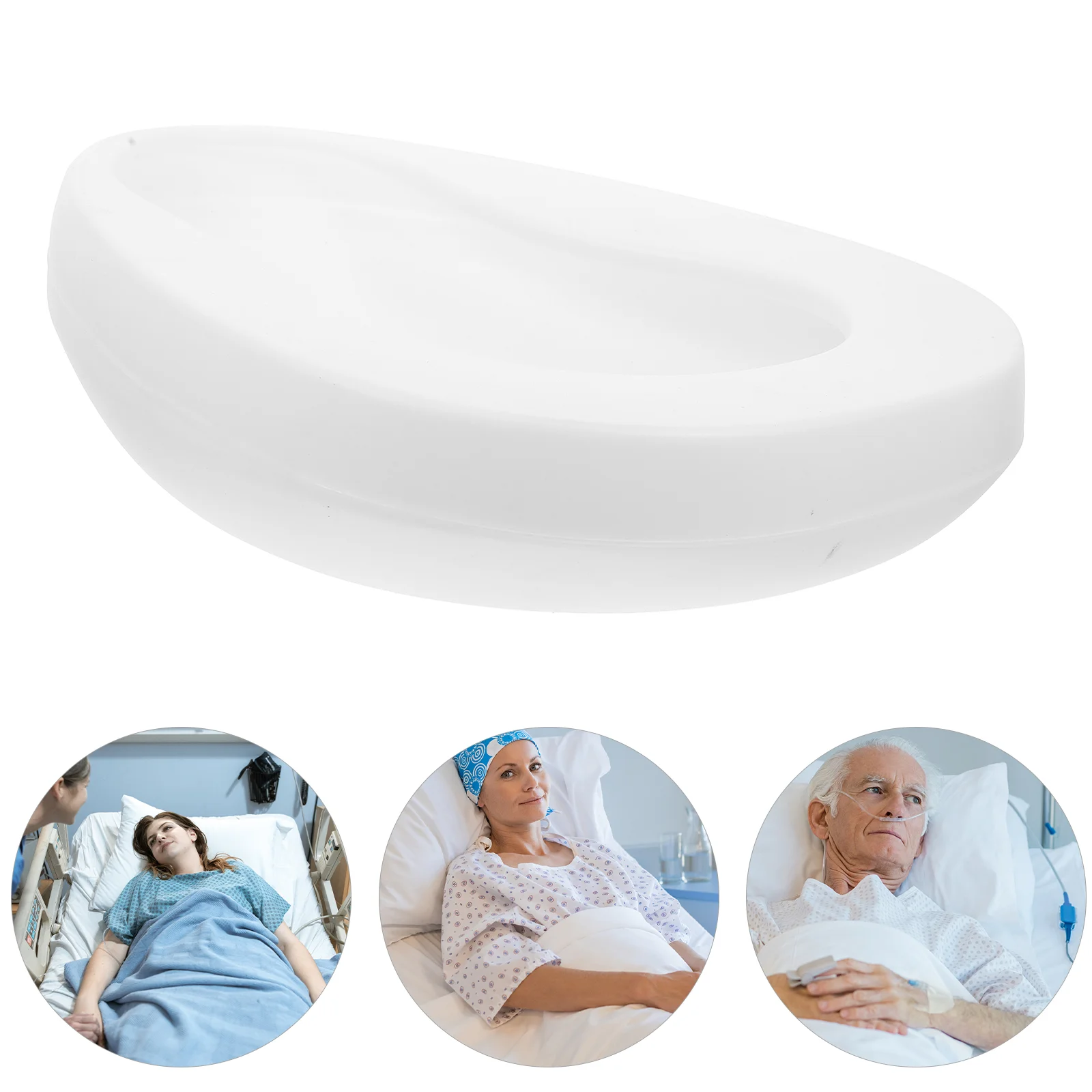 

Potty Bed Toilet Pans Portable Bedpans for Women White Elderly Bedside Adults Man