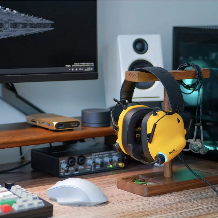 Imagem -04 - James Donkey-tactical Master Pilot Headphone Redução de Ruído Headband Monitor Dobrável Gaming Headconjunto com Fio Desert Amarelo 008