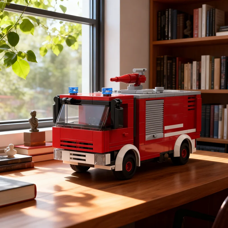 

239pcs MOC Iveco EuroFire F Emergency Fighters Life City Fire Model Building Blocks Toys Construction Christmas Gift Brick Toy