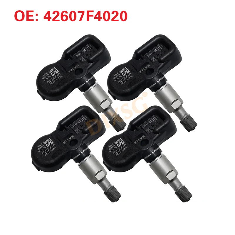 4pcs 42607F4020 PMV-C215 Tire Pressure Sensor For Toyota RAV4 AX50 2019-2021 Camry C-HR Land Cruiser 42607-48020 TPMS 433MHz