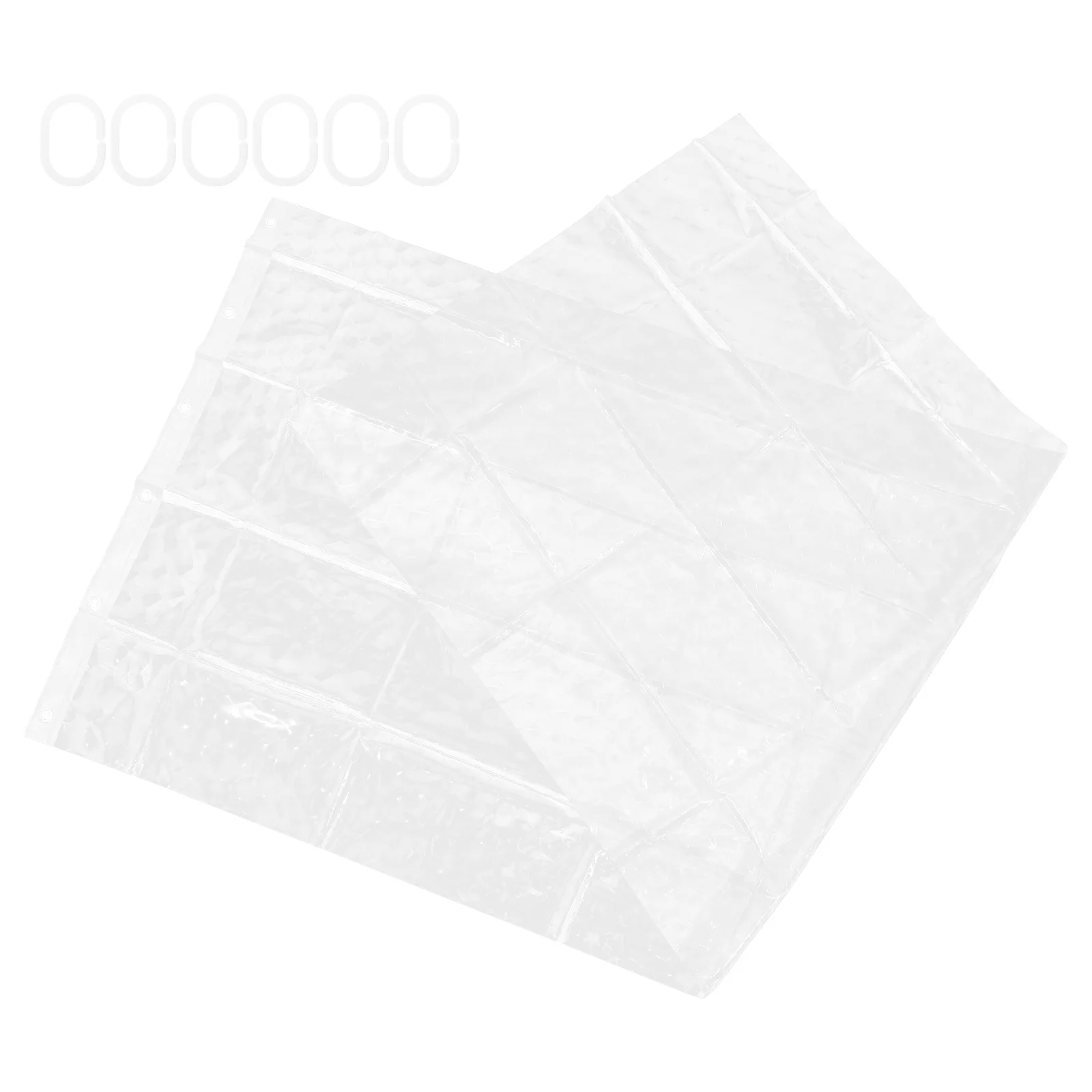 

Eva Waterproof 3D Shower Curtain Clear Decorative Bathroom Curtain for Home Bath Shower Bath Curtains for Bathroom