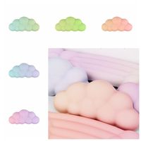 Keyboard Mousepad Cloud Shape Wrist Rest Pad Carpal Pad Hand Support Cloud Gradient Mouse Pad Anti-Slip Rainbow Computer