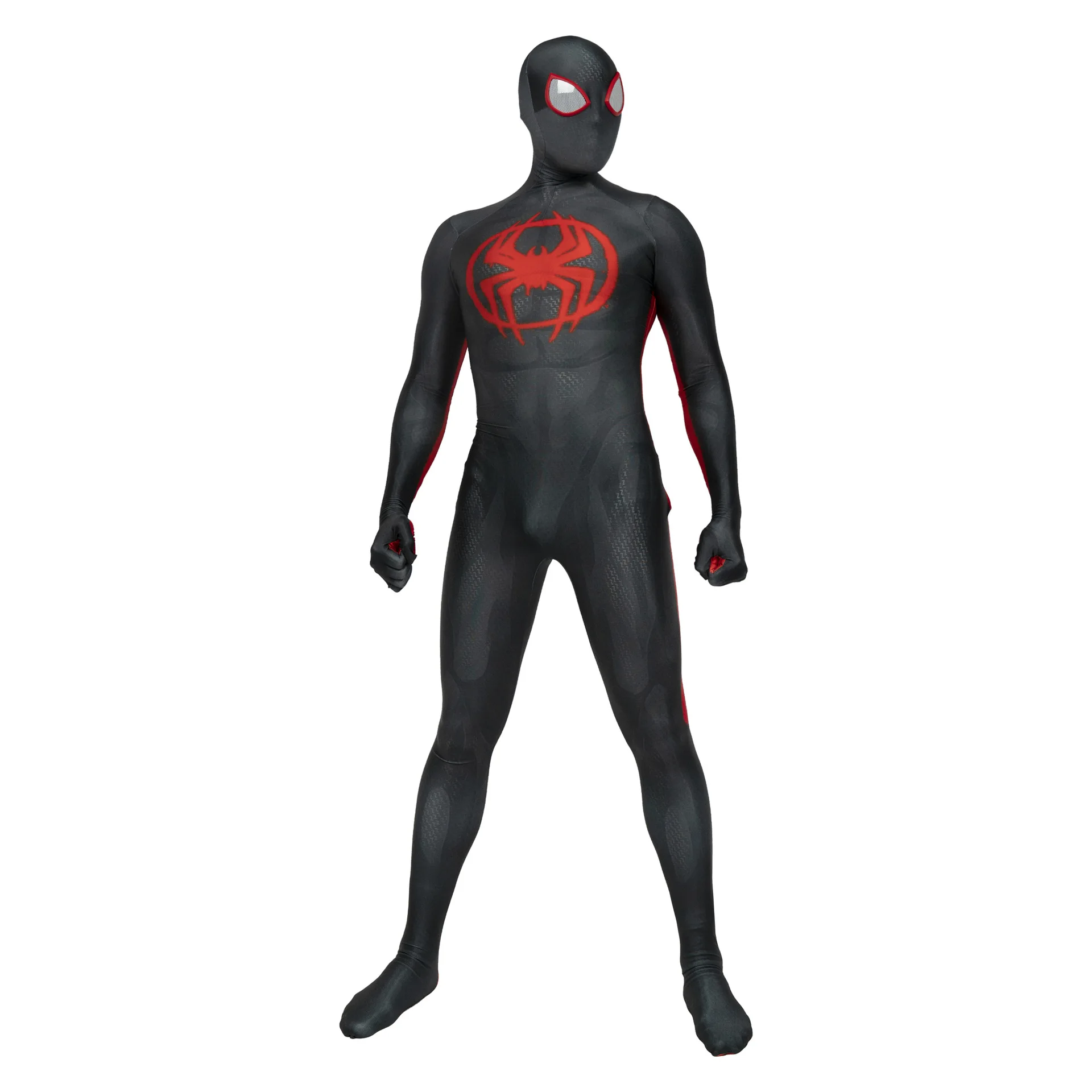 Spider Bodysuit Elastic Spandex 3D Printed Full Zentai Jumpsuit Hooded Mask Set Halloween Party Costume Comic-Con Role Play