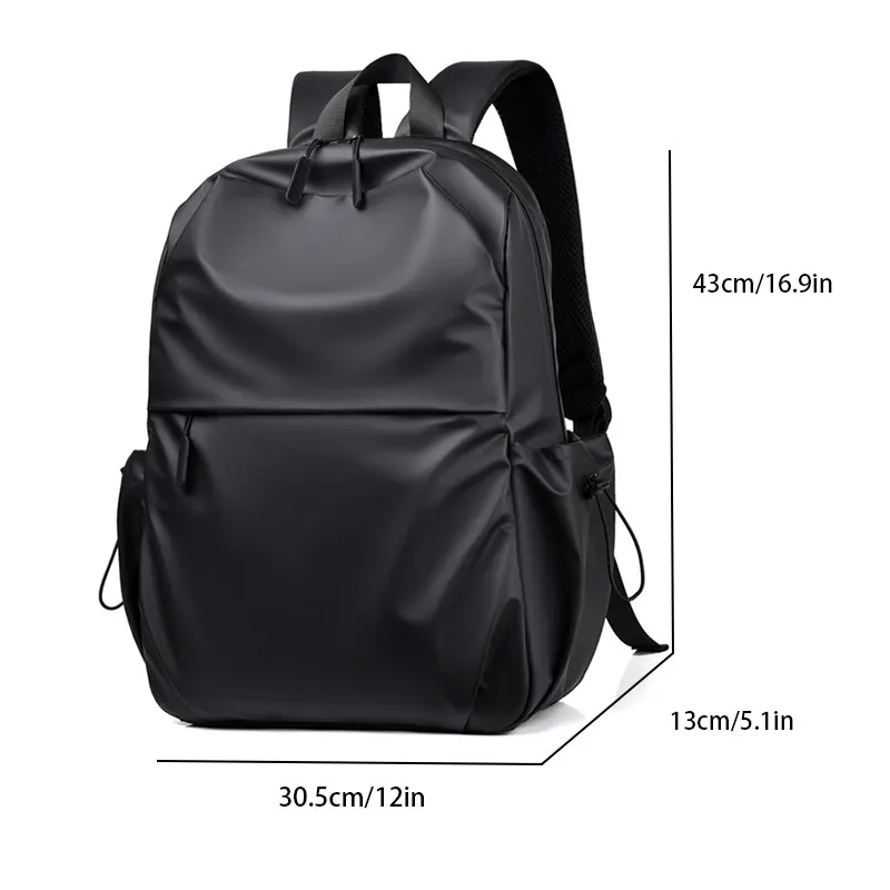 Simple Sports Waterproof Zipper Computer Backpack Large Capacity Fashion Travel Commuter Backpack