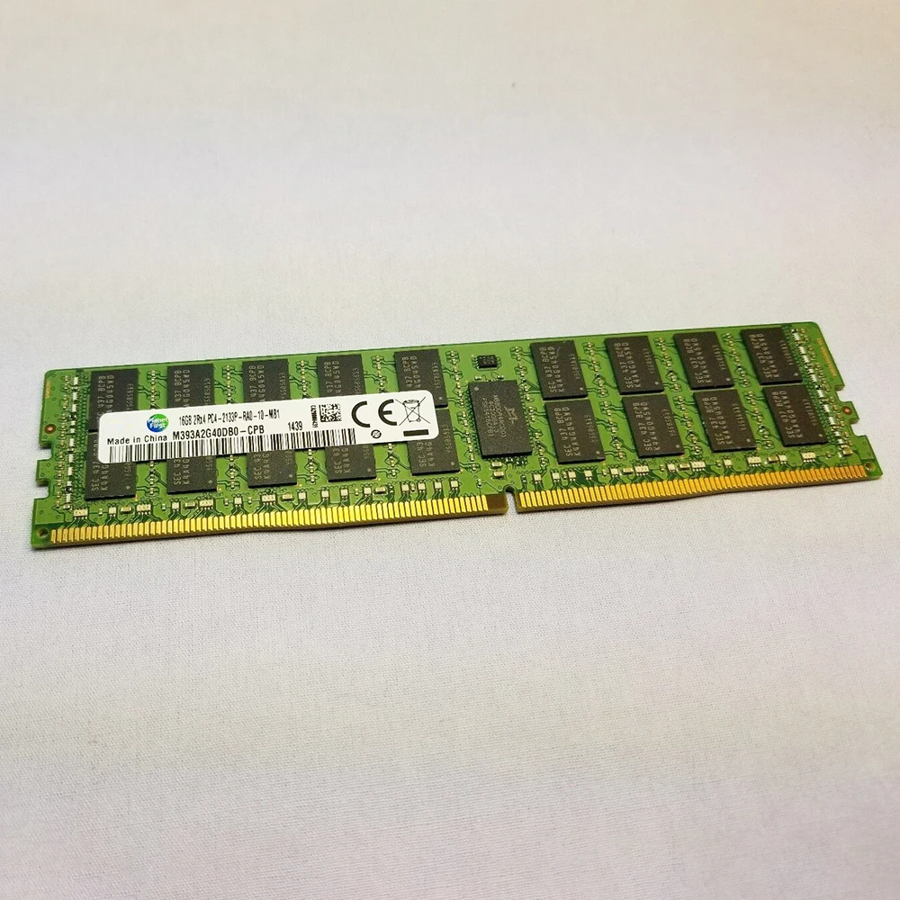 1 Pcs 16G 16GB DDR4 2133 2RX4 PC4-2133P M393A2G40DB0-CPB Server Memory For Samsung RAM