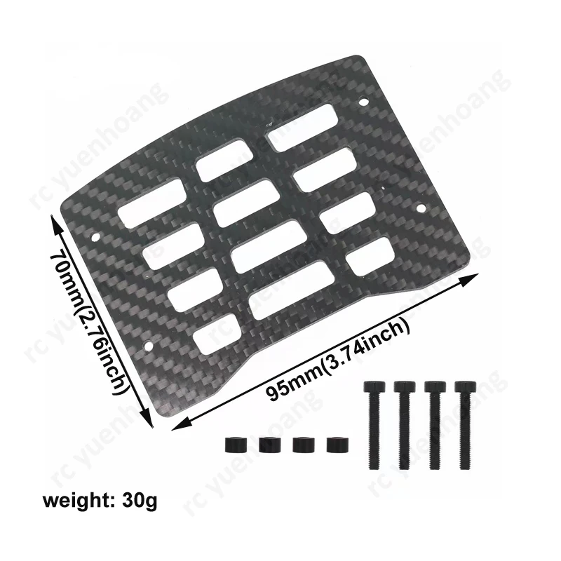1PCS Carbon Fiber Roof Rack Model Lightweight Scratch-resistant Top Frame Replacement Parts for MJX 14211 1/14 Scale RC Truck