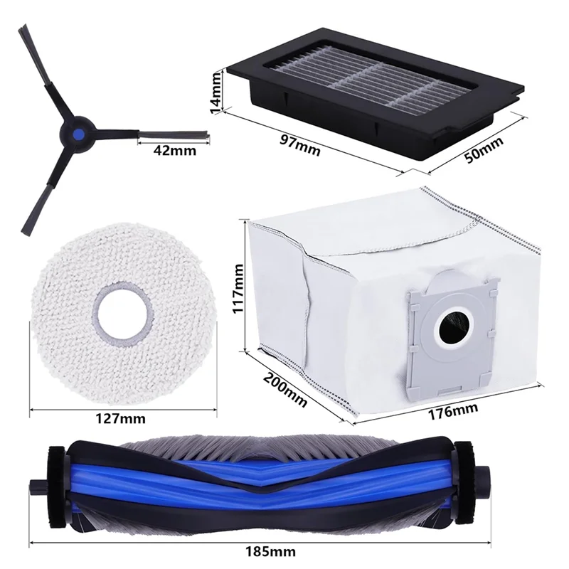 WHYY-Kit di accessori Forecovacs Deebot T50 Max Spazzola principale Forecovacs Deebot Accessori per aspirapolvere