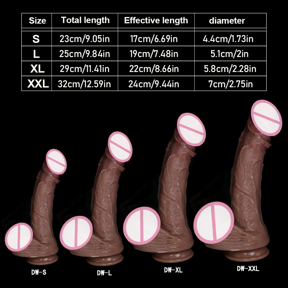 New Real Dildo Huge Dick Soft Silicone Penis Strong Suction Cup Sex Toy Female Masturbation Vaginal Orgasm Stimulus Anal Plug