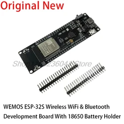 WEMOS WiFi & Bluetooth Battery ESP32 development tool ESP32S 18650 battery Holder esp8266 ESP WROOM 32 ESP32 ESP-WROOM-02 good