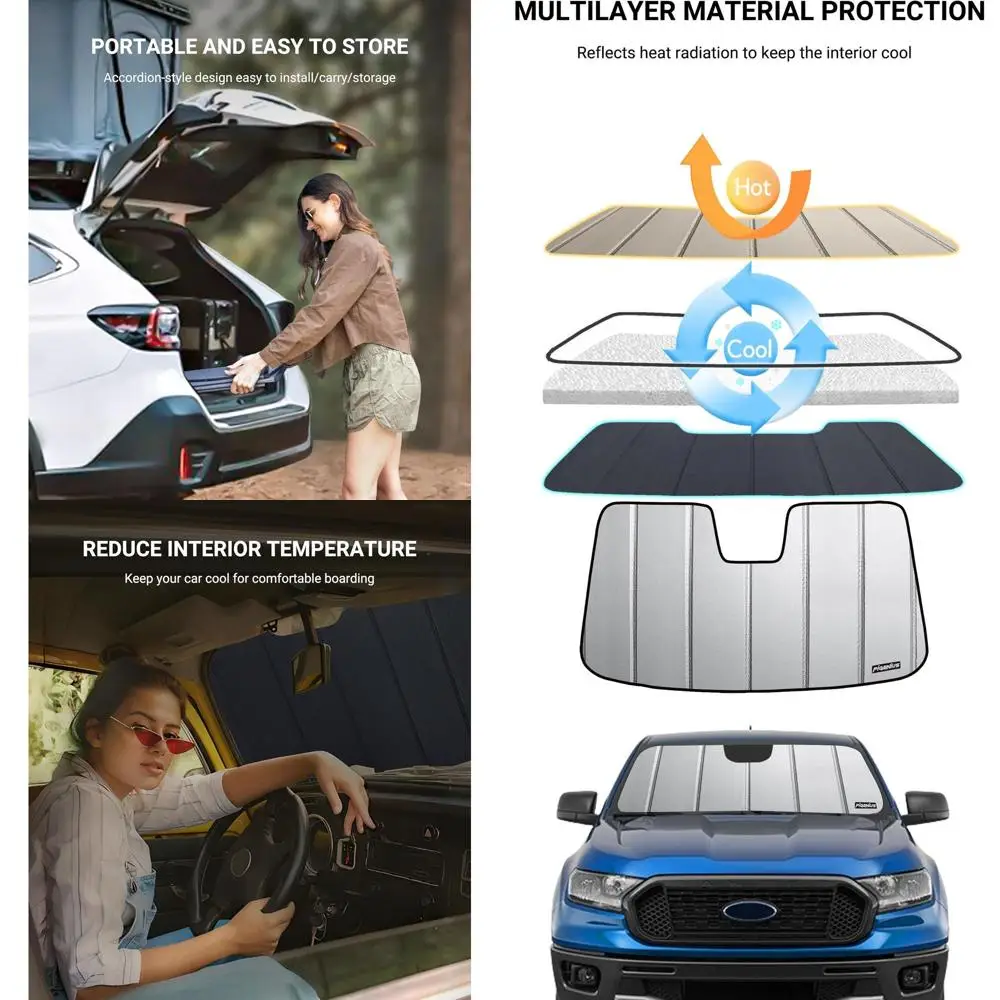 

Universal Windshield Sunshade for 2019-2023 Ranger - Protect and Shield