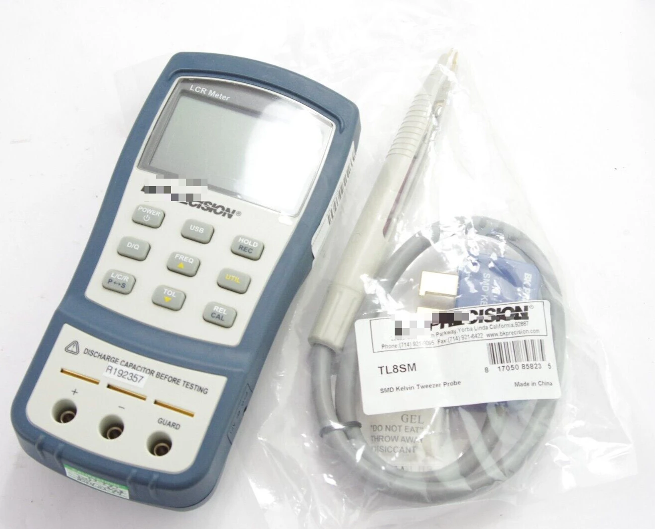 

Precision 878B Dual-Display LCR Meter 40,000 Count + TL8SM Tweezer Probe