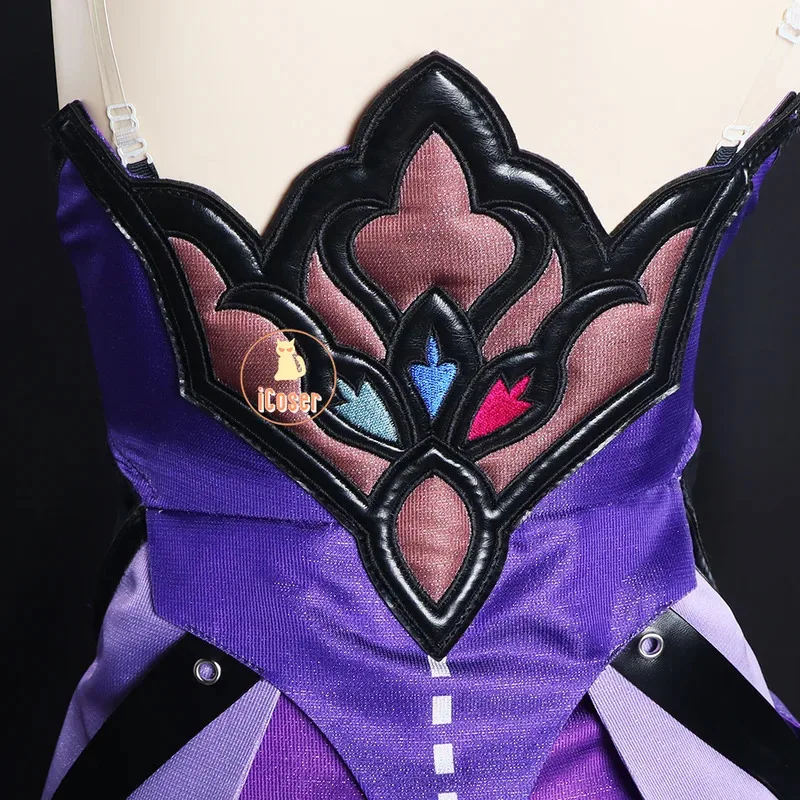 25COSHonkai Star Rail cygne noir Cosplay Costume perruque robe violette uniforme chapeaux jardin de Recollection fête d'halloween pour Wo