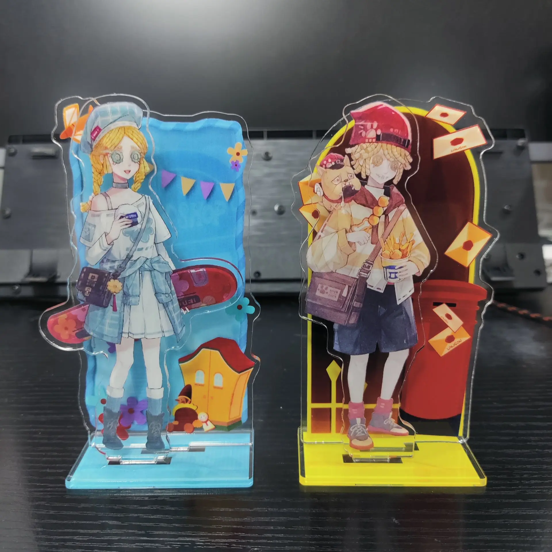 Identity V Anime Figures Anne Lester Mary Acrylic Standing Sign Toy Victor Grantz Model Plate Desk Decor Prop Fans Birthday Gift