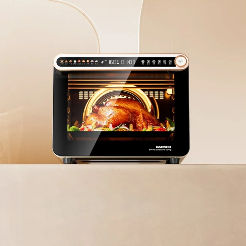 دايو 42L فرن حراري تجاري 3 رفوف مقلاة هوائية للخبز والمعجنات خبز كعك القمر المطبخ فرن متعدد الوظائف أبيض 220 فولت #5