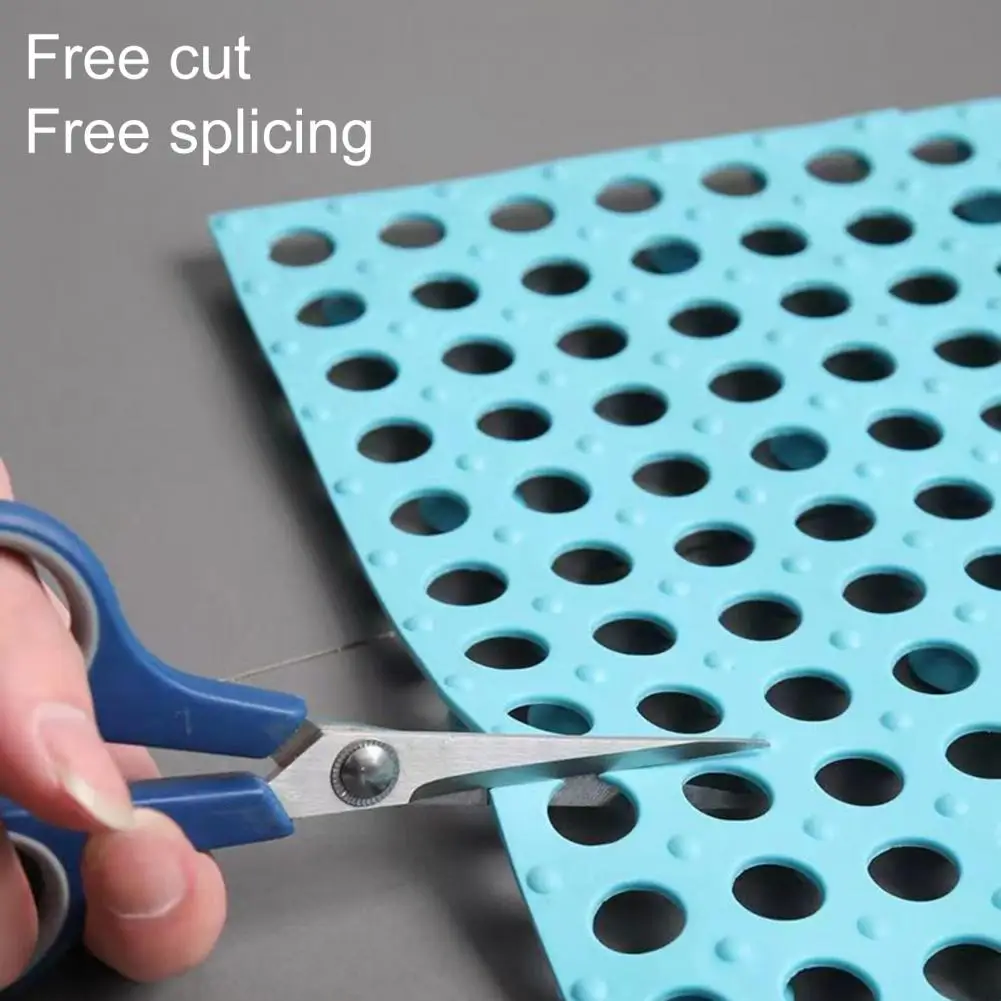 30cm Floor Mat Splicing TPE Cuttable Bath Mat Waterproof Toilet Bathroom Floor Pad Non-slip Shower Mat Household Supplies