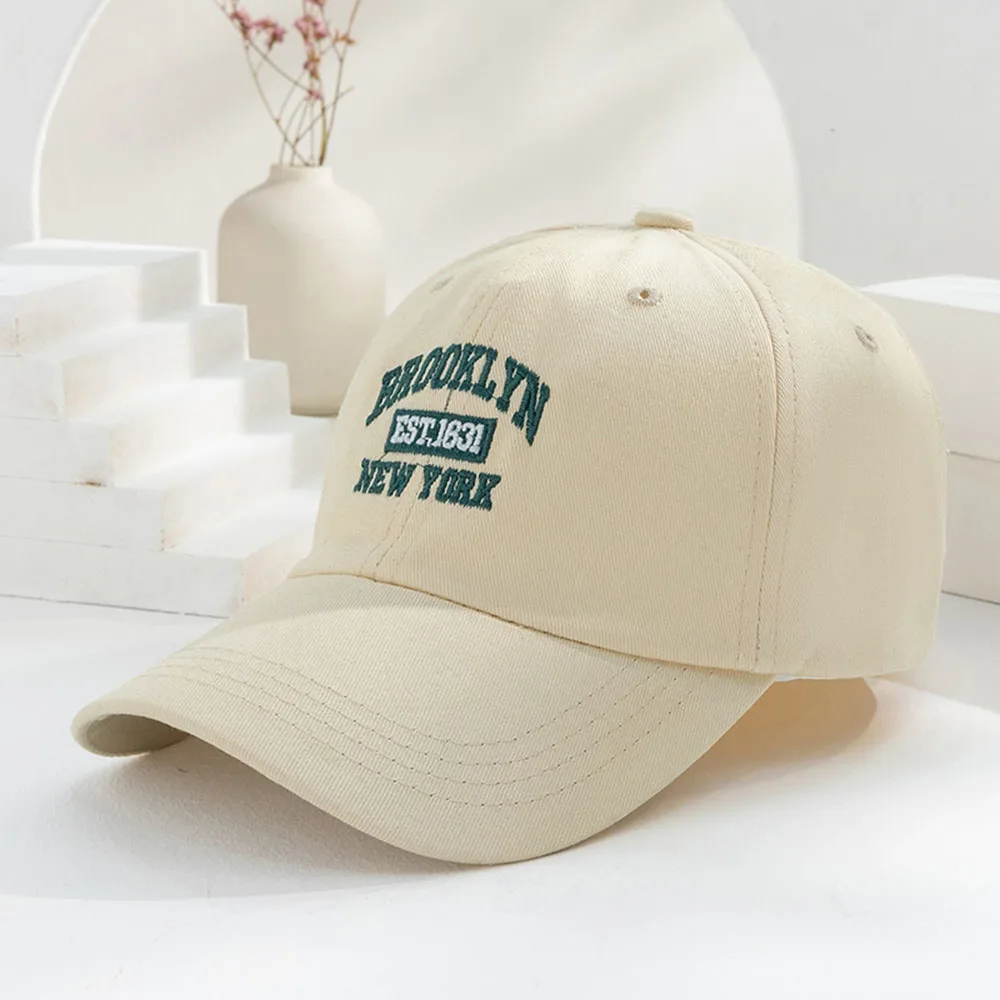 1pc Men and Women's Vintage Embroidered Baseball Cap With 'BROOKLYN NEW YORK' Print Suitable For Daily Wear and Gift Giving