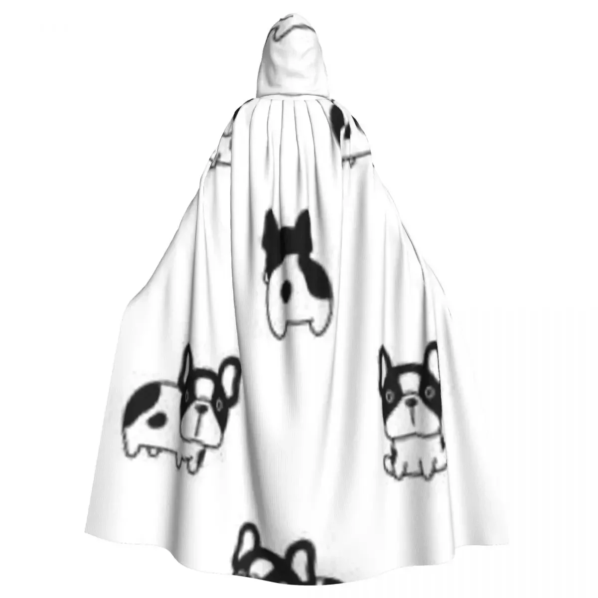 

Witch French Bulldog Puppy Halloween Cosplay Costume Unisex Adult Retro Ages Cape