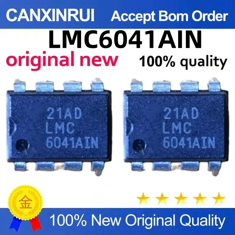 

LMC6041AIN IN LMC6041 DIP-8 INTEGRATED CIRCUIT IC CHIP AVAILABLE FROM STOCK Direct shooting