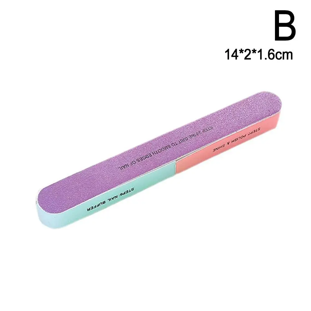 7 In 1 Professional Nail File Buffer Nail Tool Polishing Sanding Strip Grinding Rubbing Polish Manicure Nail Gel Nail Sand A1g4