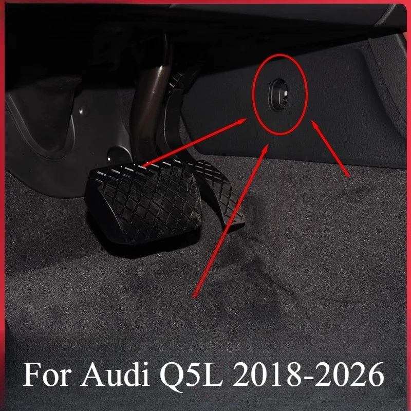 For Audi Q5L 2018-2026 Steering Wheel Under The Throttle Next To The Central Channel Cover Trim Dustproof Waterproof Cover