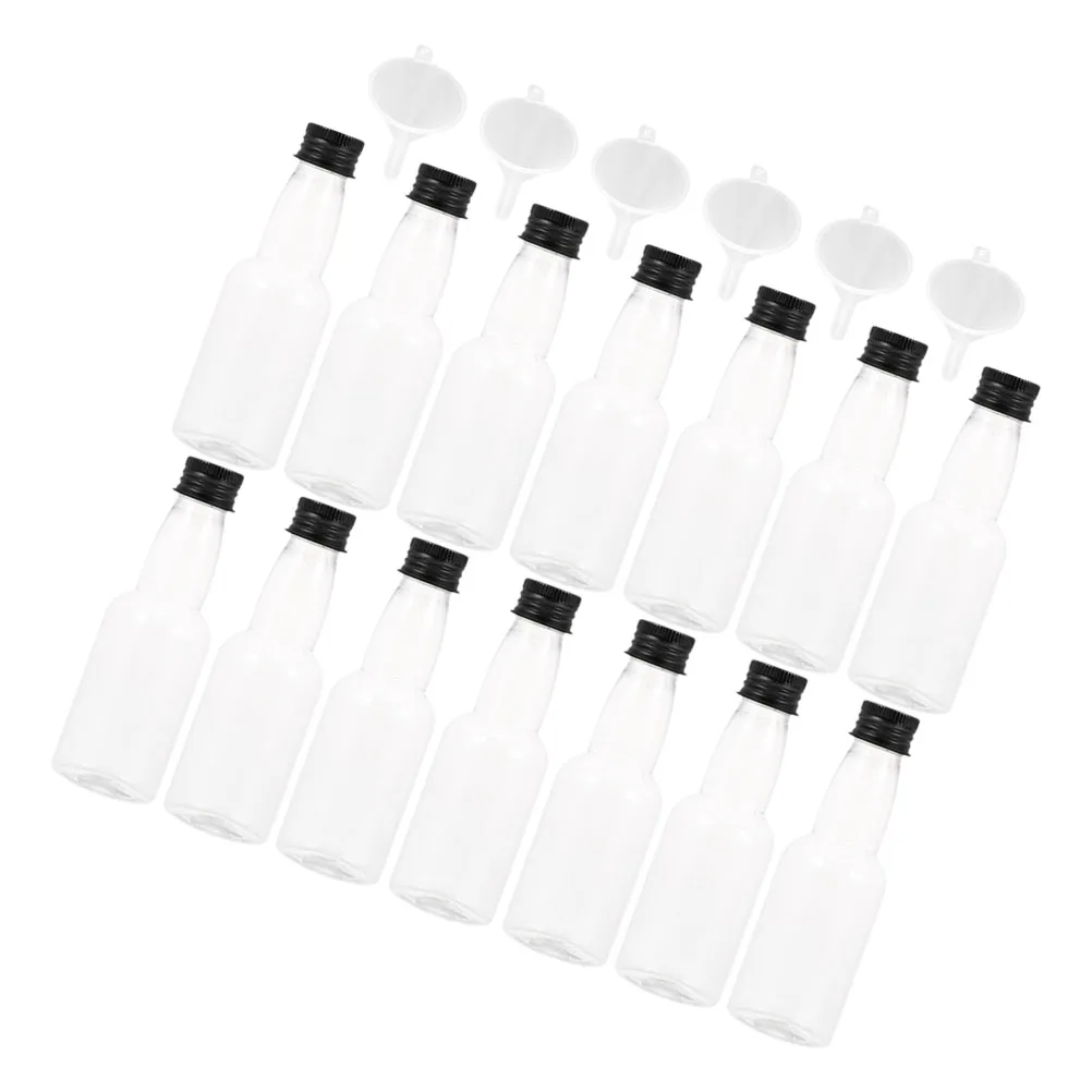 

1 Set Of Portable Lightweight Plastic Seasoning Condiment Mini Bottles Leakproof Travel Sub Containers Reusable Transparent