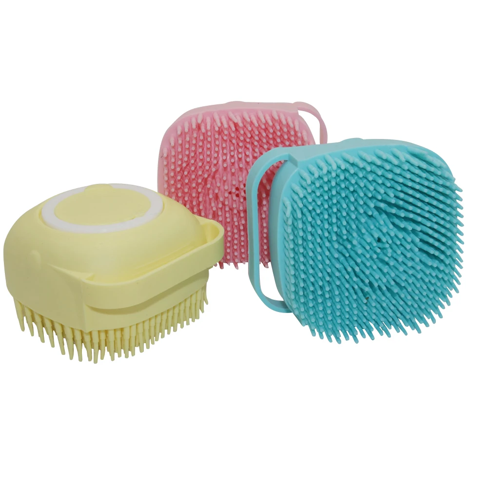 Bagno cucciolo cane gatto bagno guanti da massaggio spazzola morbida sicurezza Silicone accessori per animali domestici per cani gatti strumenti