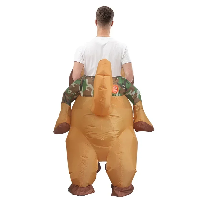 MN1 divertido disfraz inflable de perro Pug, traje de cachorro, fiesta elegante, encantador vestido de Carnaval de Halloween para adultos 8/yG