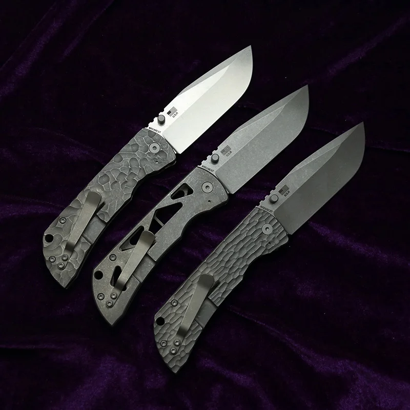LEMIFSHE Made 3.5 Mac2 Titanium Handle 154cm Mark MagnaCut Logo Ceramic Bearings Fishing Camping Outdoor EDC Tool Utility Knife