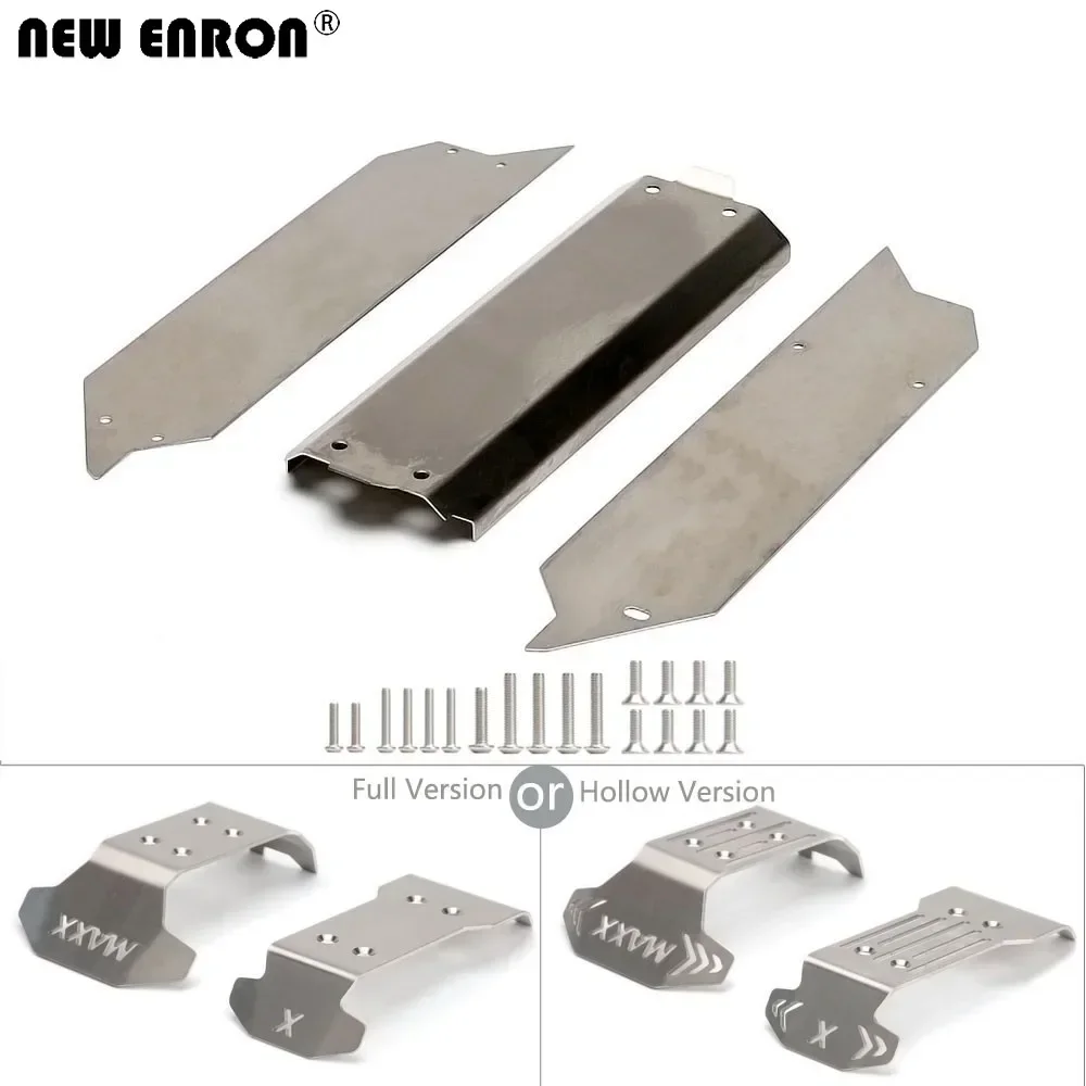 

Stainless Steel Chassis Armor Skid Plate Guard Protect for RC Crawler Car 1/10 Traxxas MAXX 4S 89076-4