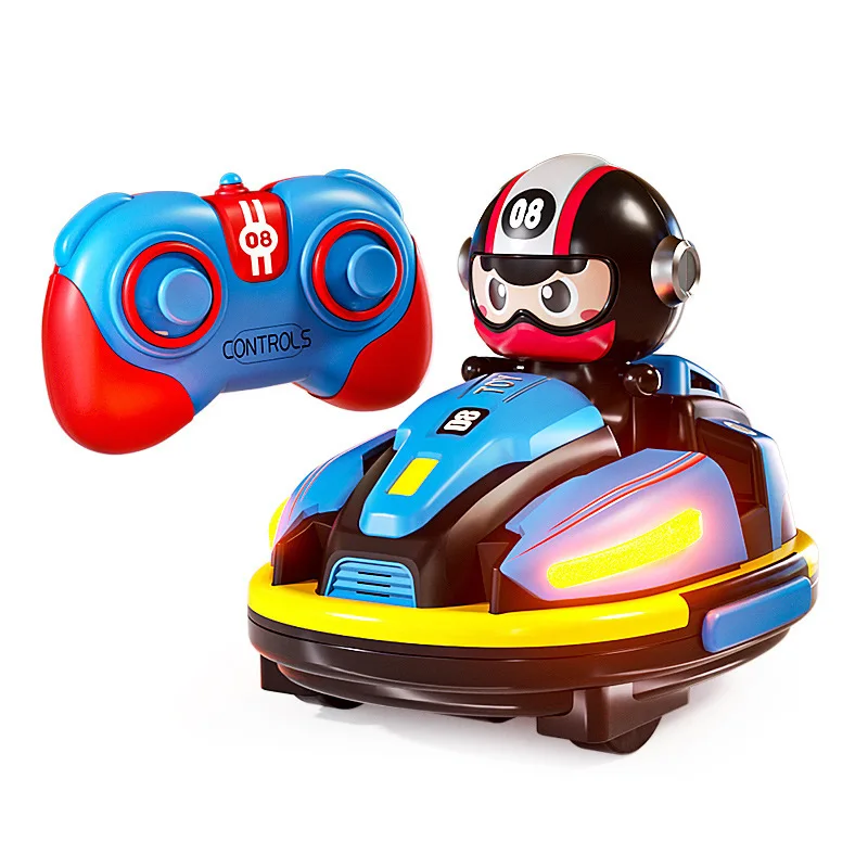 New 2.4 G Remote Control Bumper Car Duel Spray Music Racing Boy Crazyracing Kartrider Toys
