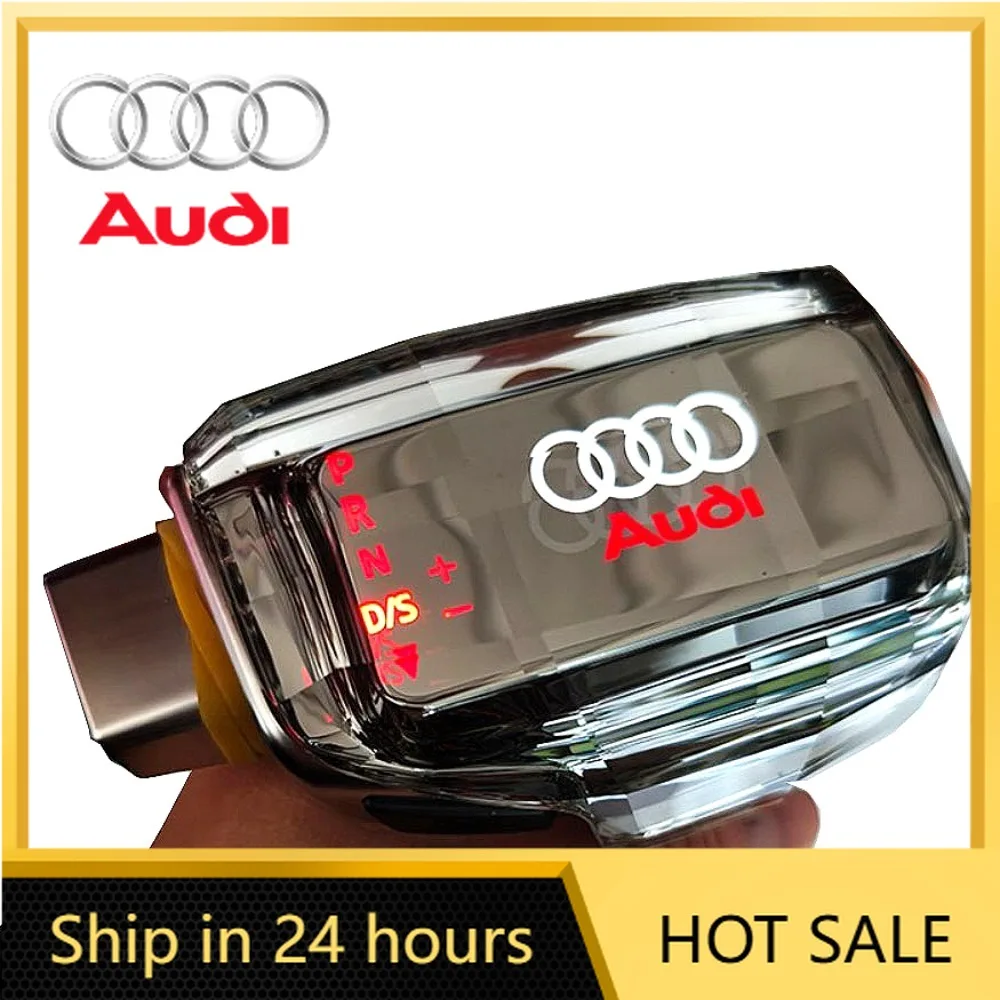 

2026 Hot For Audi For Audi A4 A6 Q5 A7 A5 A1 Q2 S4 RS4 S6 S7 RS6 RS7 RS3 crystal gear handle head shift knob lever handball wit