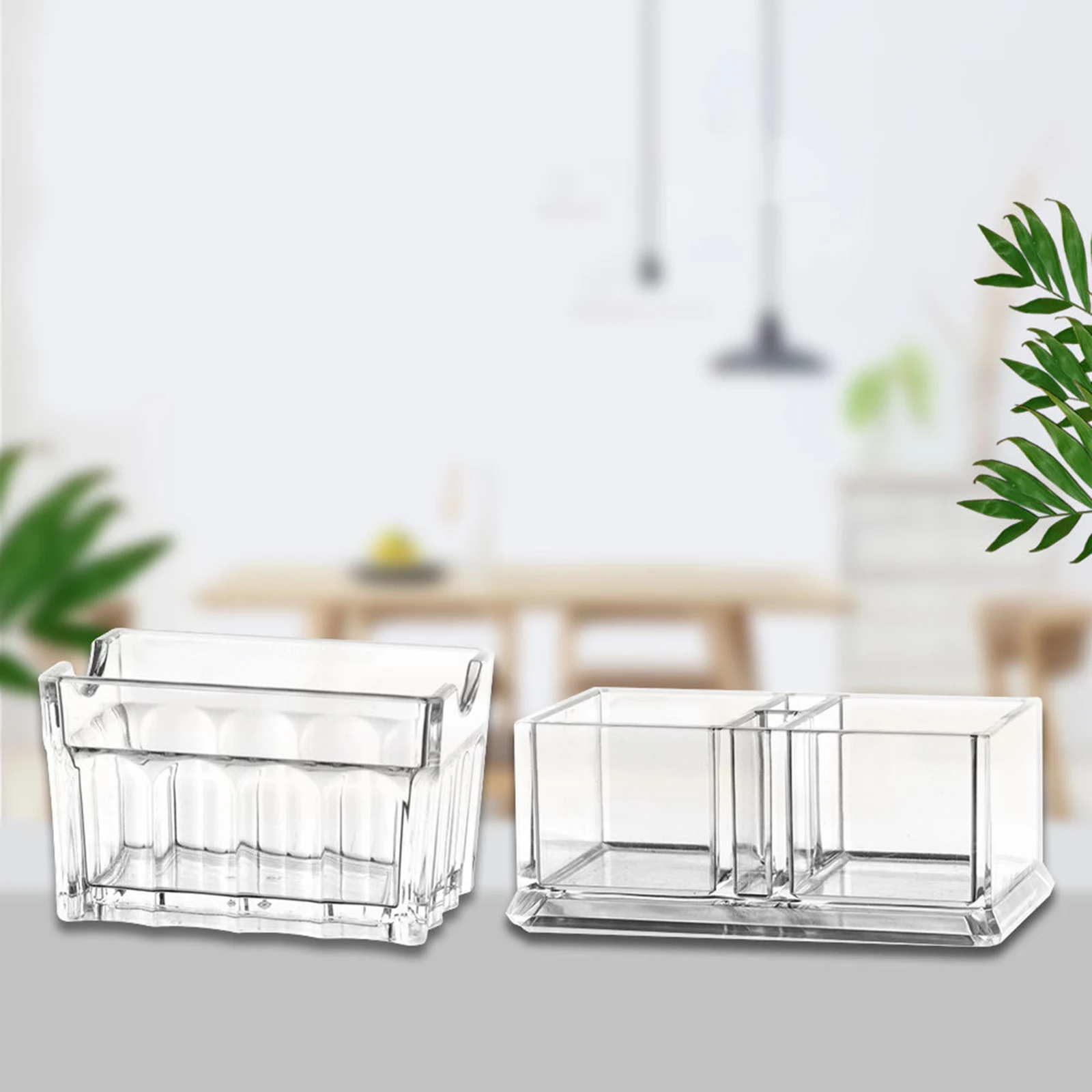 Acrylic Sugar Envelope Holder Sugar Bag Storage Container Business Card Holder Creamers Dispenser Countertop Coffee Bar Tea Stor
