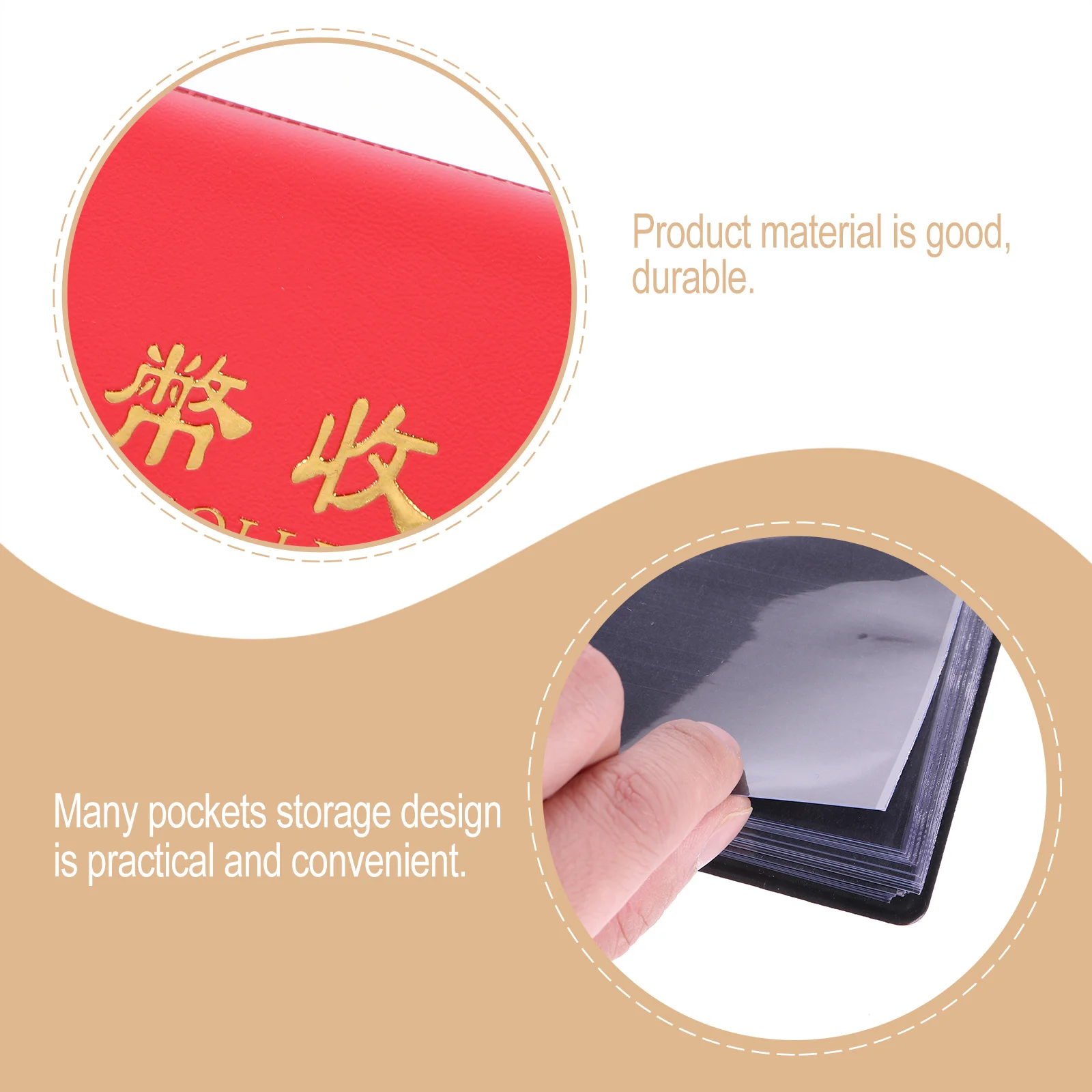 30 Pages Paper Money Storage Book PVC Collecting Holder for Banknote Collection Album Portable Organizer with Multiple Pockets