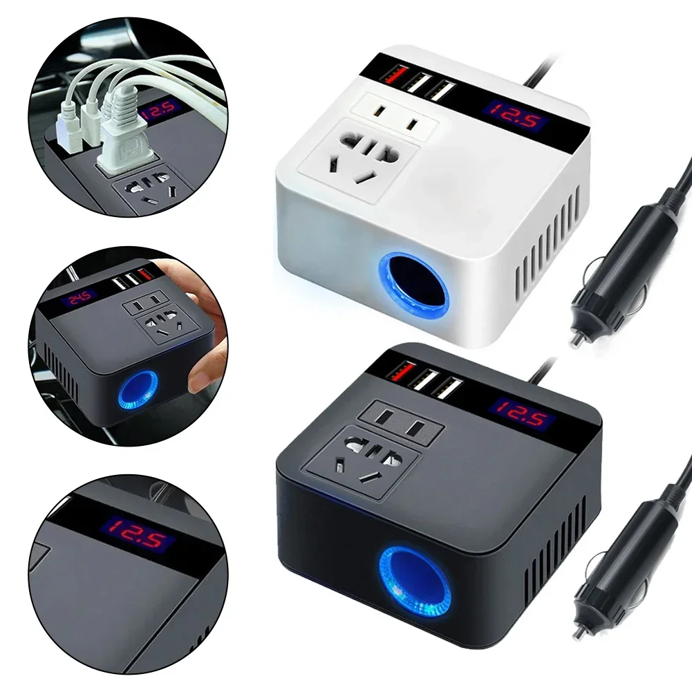 

Car Charging 120W Power Inverter DC To AC Adapter Fast Charging In-Car Use Multi-Purpose Use Multiple USB Ports