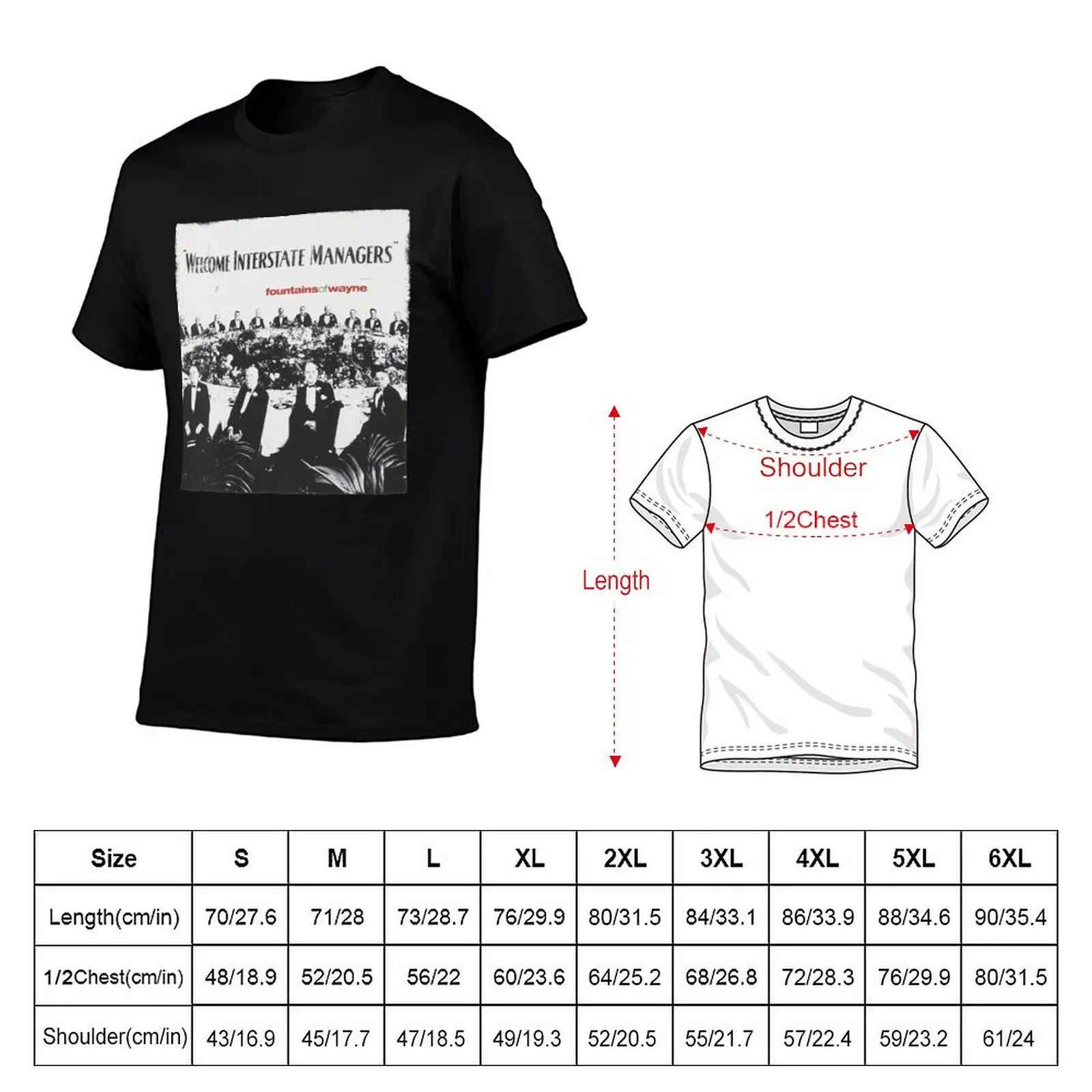 Fountains Of Wayne Welcome Interstate Managers T-Shirt t shirts for man slim fit t shirts for man cotton soft T-Shirt