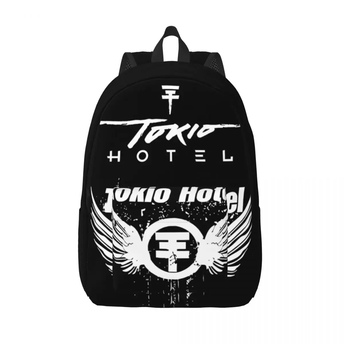 Tokio Hotel Merch Tokio Hotel Logo Rucksack für Männer Frauen Mode High School Arbeit Tagesrucksack Rock Band College Canvas Taschen Sport