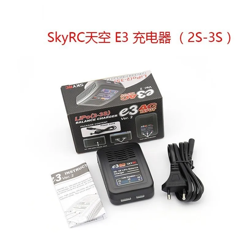 

2 шт. SKYRC Sky E3 V2 Функциональное зарядное устройство 2S-3S Модель самолета Баланс переменного тока Простое зарядное устройство Оптовая продажа