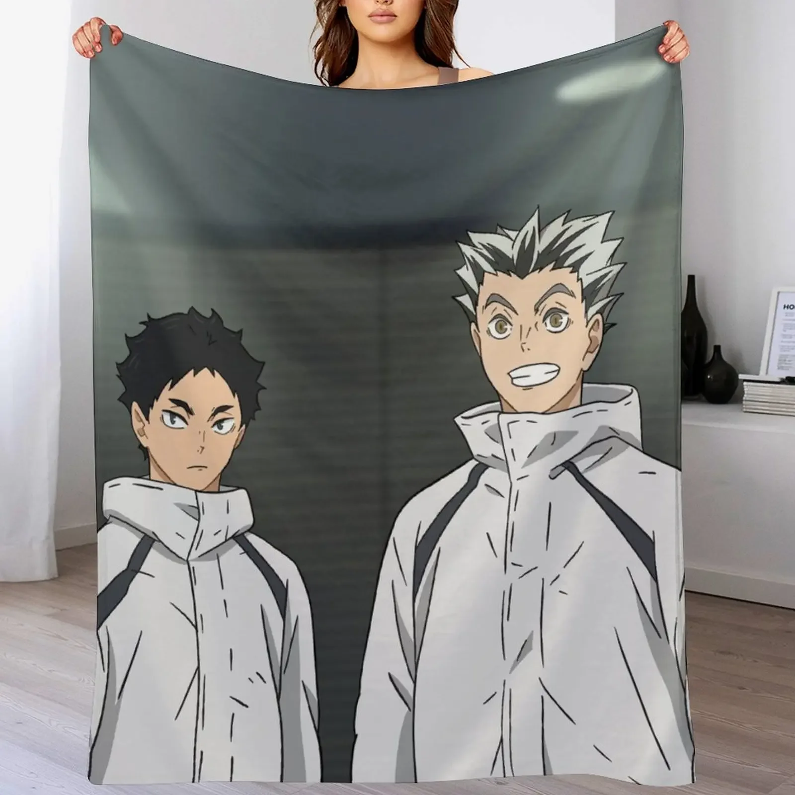

Bokuaka (Blanket/Tapestries) Throw Blanket Beach Soft Plush Plaid Nap Large Blankets