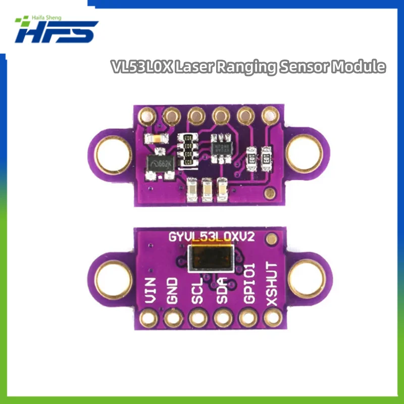 

VL53L0X High Precision Laser Ranging Sensor Time-of-Flight ToF GY-VL53L0XV2 Laser Distance Module I2C IIC