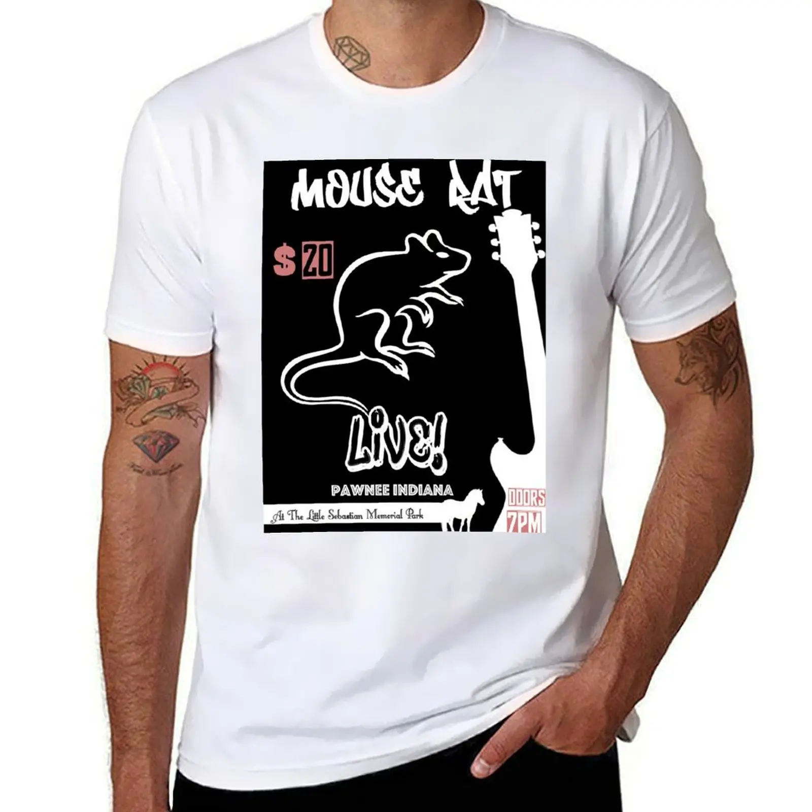 

Mouse Rat Concert Poster T-Shirt t shirts for man cotton soft man t shirt summer T-Shirt
