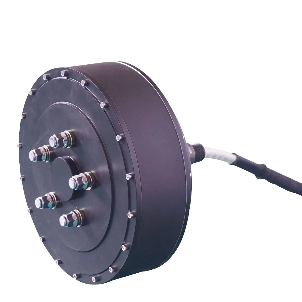 

QSMOTOR 8000W 273 50H V3 72V 96V 20kW 350N.m Peak New Condition Brushless DC Gearless Electric Car Wheel Hub Motor