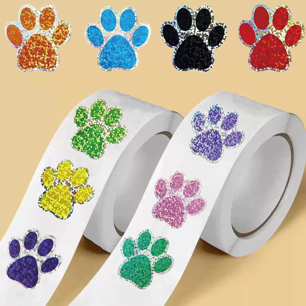 500 pezzi artigli per cani da compagnia rotolo adesivo adesivo moto graffiti retrò laptop bagagli caffè telefono vivente telefono adesivo per laptop