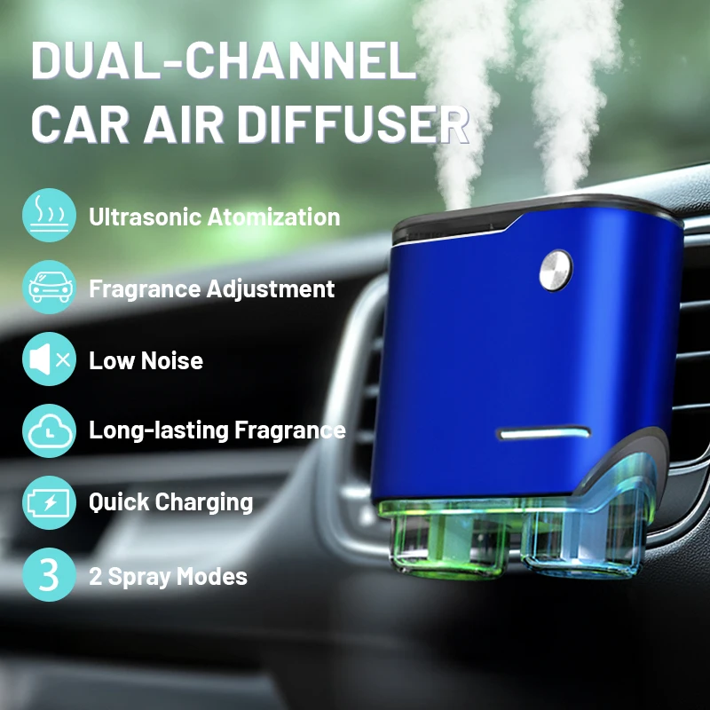 Car Air Freshener, Three Strengths Adjustable, Car Aromatherapy Machine, Portable Freshener Perfume Fragrance - view 5