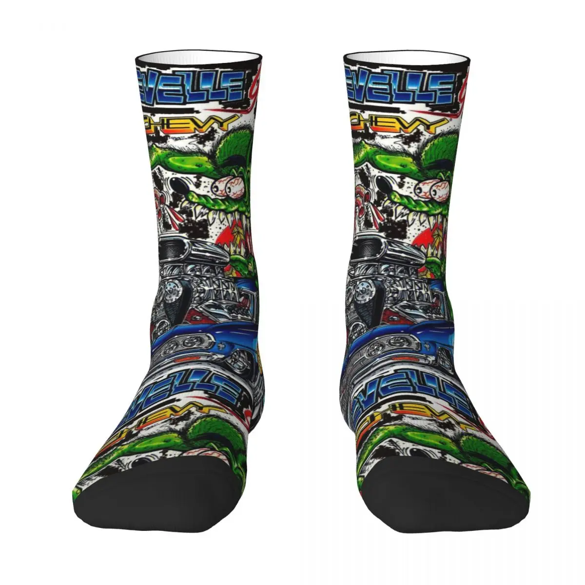 Rat Fink Messy Harajuku Tales Of The Rat Fink Men Women Happy Socks Windproof Novelty Spring Summer Autumn Winter Stockings Gift