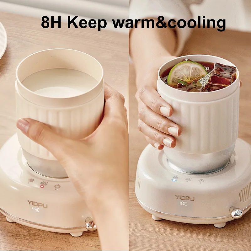 400ml Cold Hot Cup Heating Pad Heating Beverage Ice Machine Hot Cold Dual-use Dormitory Office Rapid Ice Making Water Cup 12V