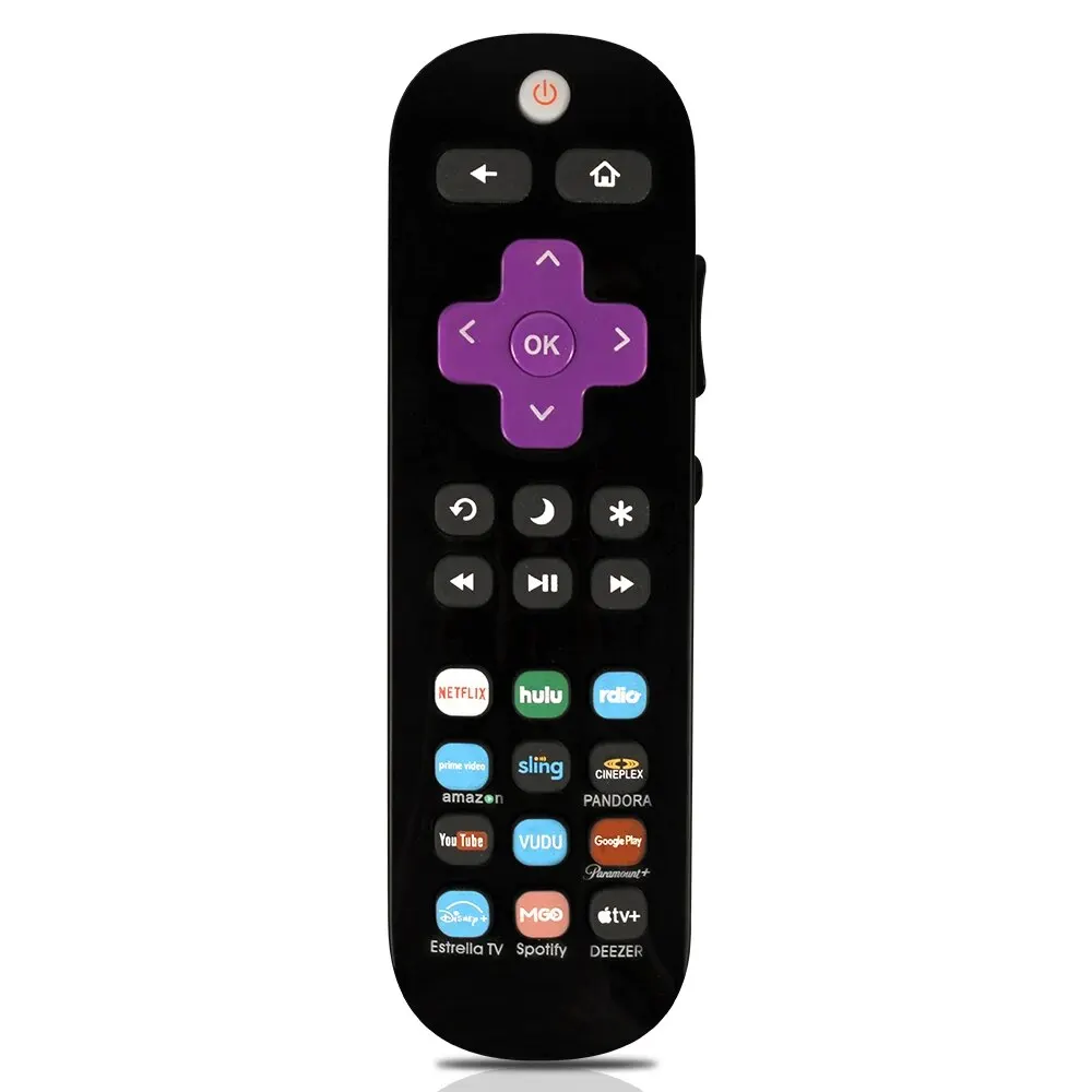 RC290 Remote Control for Roku TV, STB & TV 2-in-1, with 12 Channels, for Onn, TCL, Insignia, Hisense, Sharp