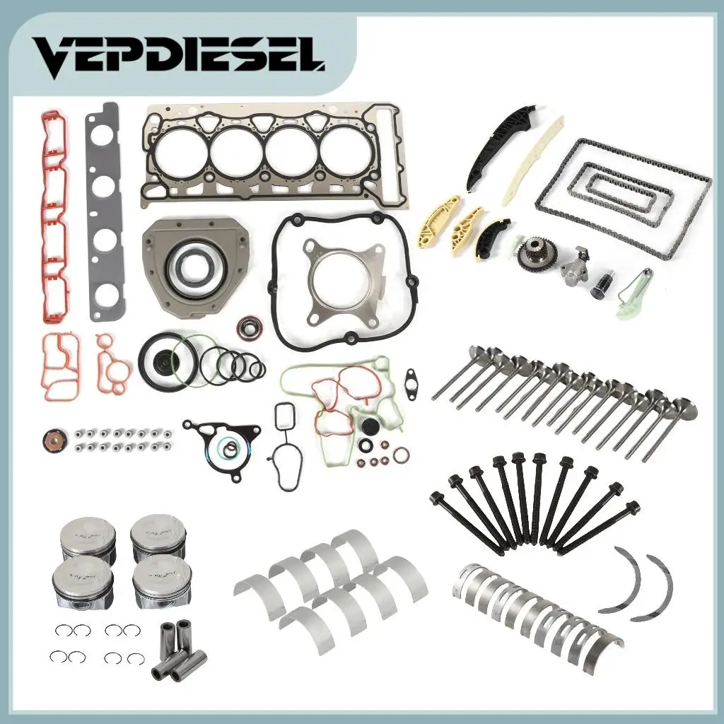 

EA888 Engine Overhaul Rebuild Kit Φ21mm For Audi A3 A4 A5 TT VW EOS Golf Jetta Passat Skoda Octavia Superb 2.0 TFSI 06H198401D